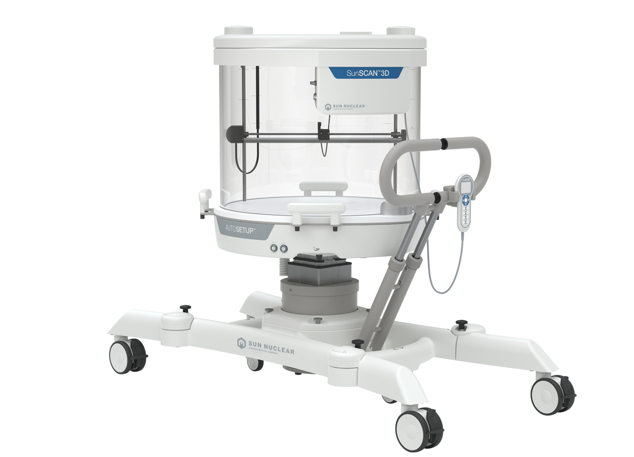 SunSCAN™ 3D – Наступне покоління циліндричних систем водного сканування SunSCAN™ 3D – це революційна система сканування променів, яка забезпечує безпрецедентну точність і ефективність для найсучасніших потреб у радіаційній терапії. Вона створена для того, щоб допомогти фахівцям різних рівнів — від новачків до досвідчених лікарів — проводити комісіонування та щорічний контроль якості обладнання з максимальною зручністю. Чому SunSCAN™ 3D – це ваш вибір: Універсальність: Підходить для будь-яких систем, будь